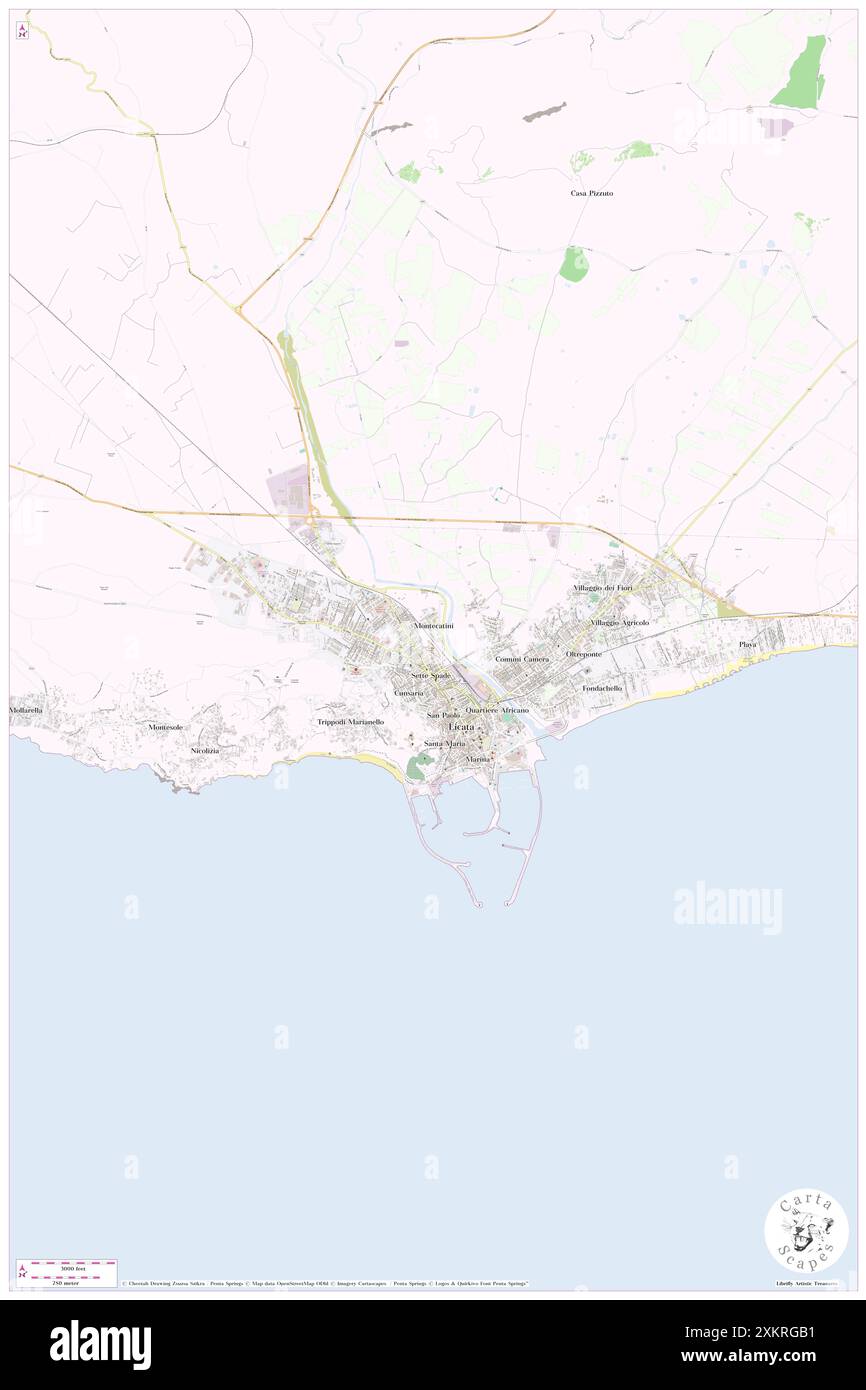 Fantasy Park, Agrigento, IT, Italien, Sizilien, n 37 6' 32''', N 13 56' 3'', Karte, Cartascapes Map, veröffentlicht 2024. Erkunden Sie Cartascapes, eine Karte, die die vielfältigen Landschaften, Kulturen und Ökosysteme der Erde enthüllt. Reisen Sie durch Zeit und Raum und entdecken Sie die Verflechtungen der Vergangenheit, Gegenwart und Zukunft unseres Planeten. Stockfoto