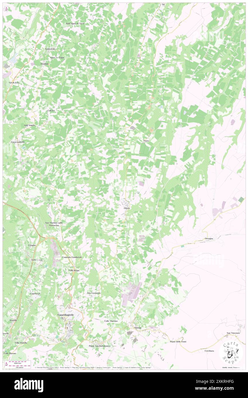 Filetto, Provincia di Chieti, IT, Italien, Abruzzen, n 42 13' 41''', N 14 14' 42''', Karte, Cartascapes Map 2024 veröffentlicht. Erkunden Sie Cartascapes, eine Karte, die die vielfältigen Landschaften, Kulturen und Ökosysteme der Erde enthüllt. Reisen Sie durch Zeit und Raum und entdecken Sie die Verflechtungen der Vergangenheit, Gegenwart und Zukunft unseres Planeten. Stockfoto