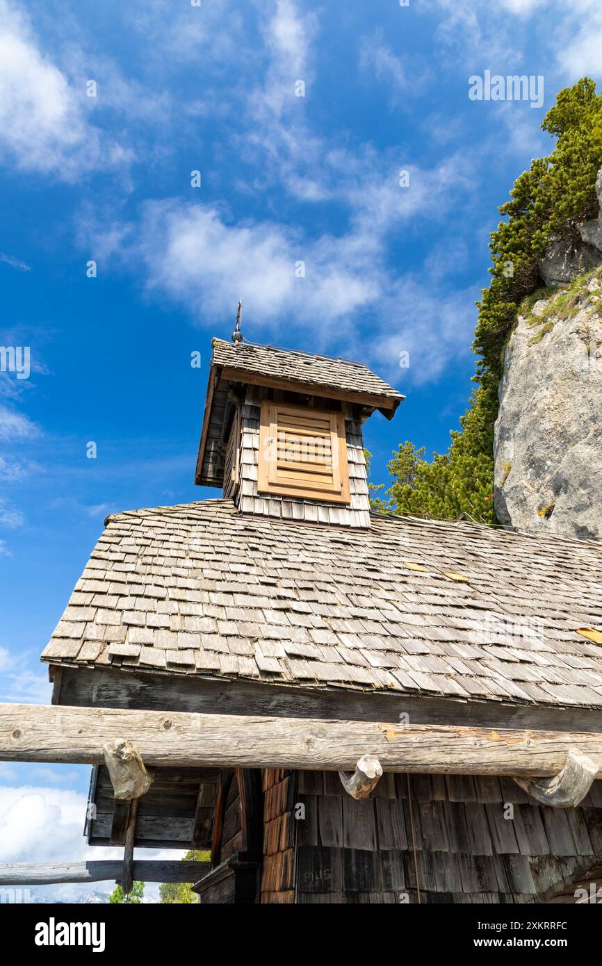 Friedenskircherl, Friedenskirche, auf Stoderzinken bei Groebming, Steiermark, Österreich Stockfoto