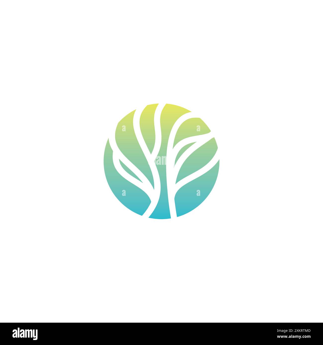 Bio-grüner Baum-Logo-Öko-Vektor. Natur-Logo Stock Vektor