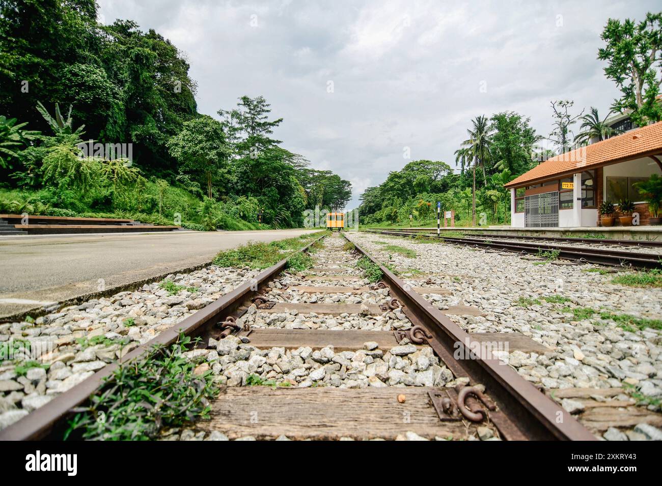 Bahnkorridor Sehenswürdigkeiten entlang der Bukit Timah Road, Singapur Stockfoto