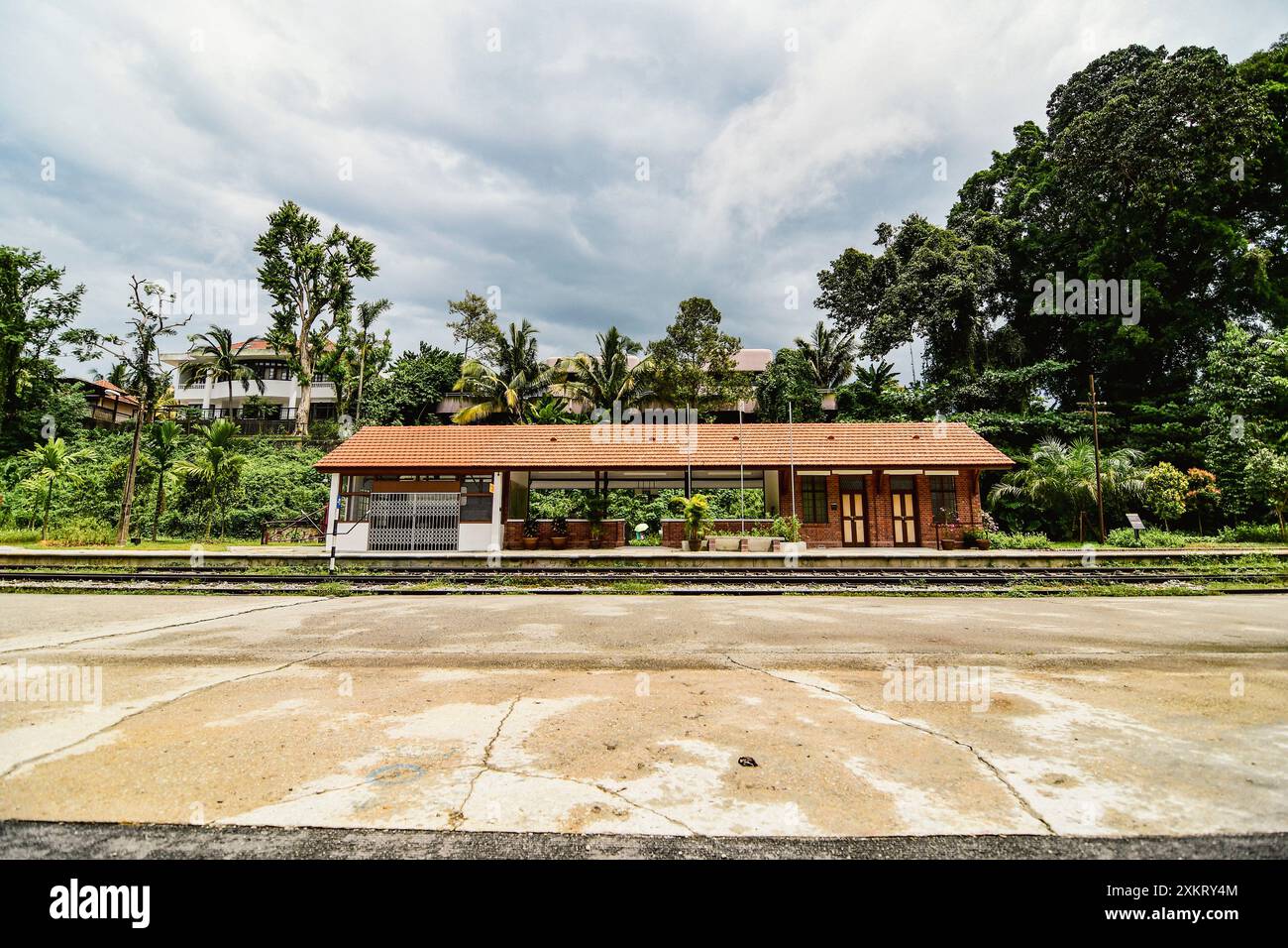 Bahnkorridor Sehenswürdigkeiten entlang der Bukit Timah Road, Singapur Stockfoto