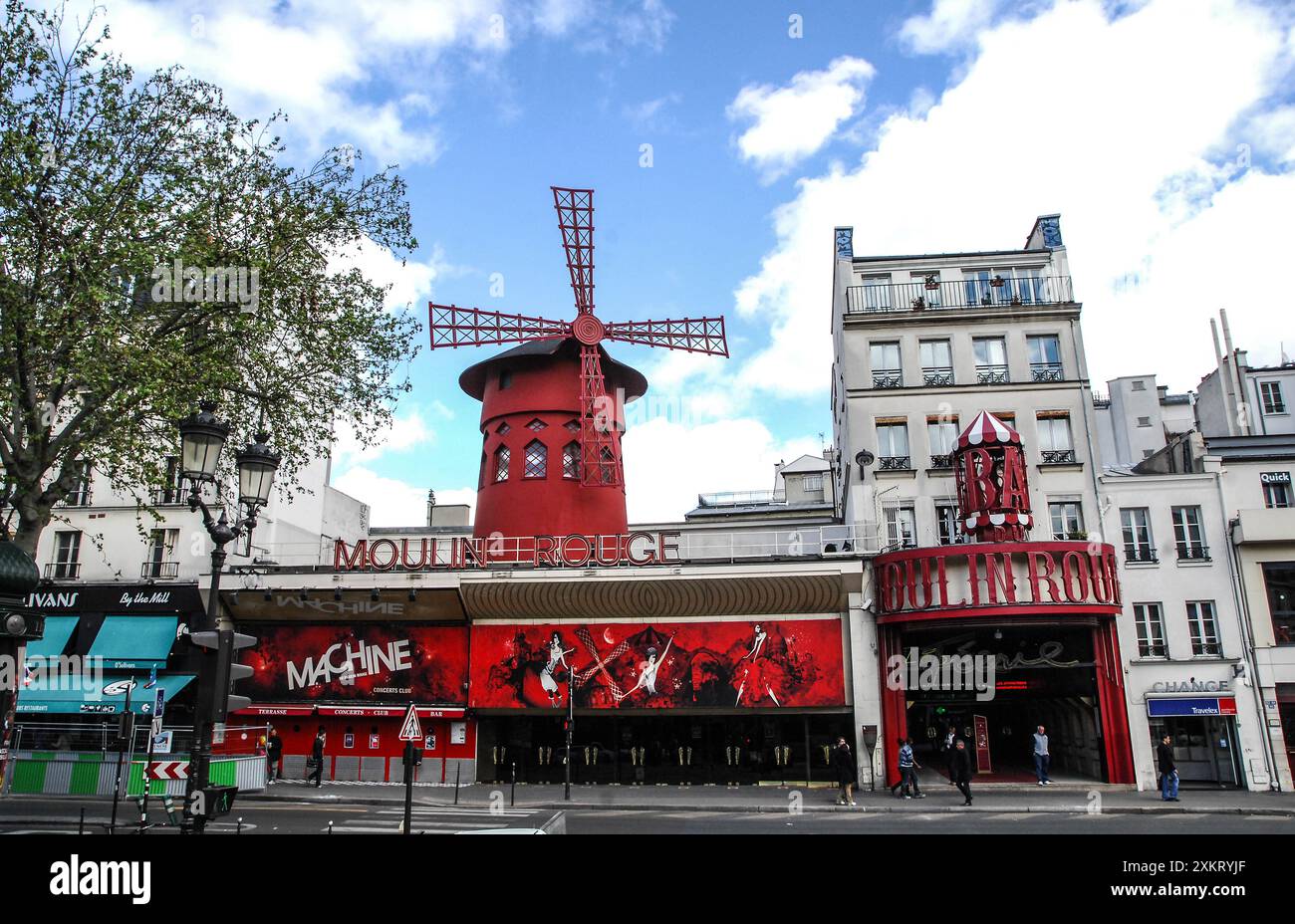 Le Café du Moulin Rouge Stockfoto