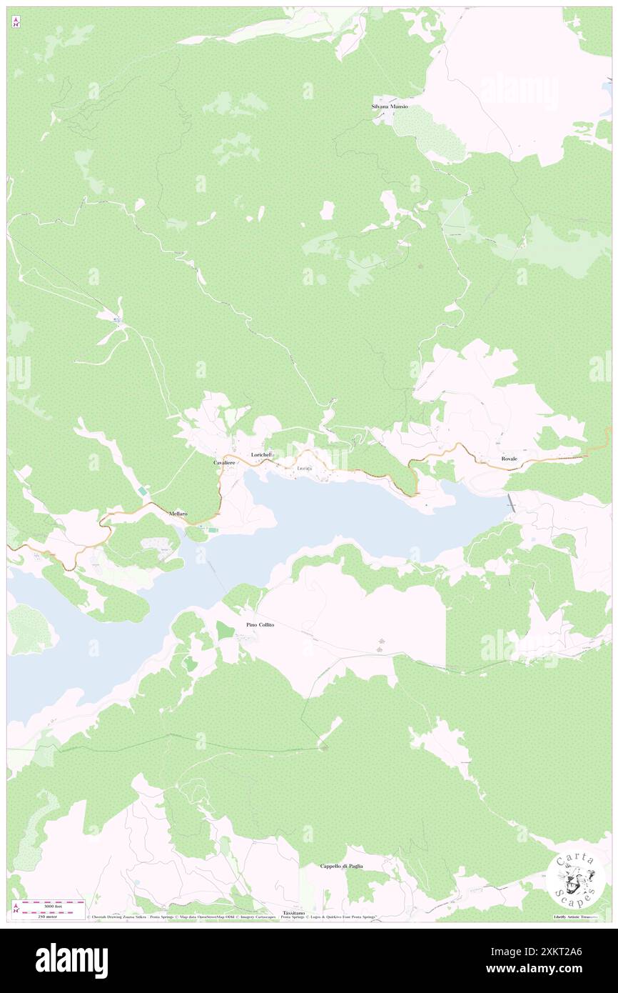 Lorica, Provincia di Cosenza, IT, Italien, Kalabrien, n 39 15' 1''', N 16 30' 42''', Karte, Kartenausgabe 2024. Erkunden Sie Cartascapes, eine Karte, die die vielfältigen Landschaften, Kulturen und Ökosysteme der Erde enthüllt. Reisen Sie durch Zeit und Raum und entdecken Sie die Verflechtungen der Vergangenheit, Gegenwart und Zukunft unseres Planeten. Stockfoto