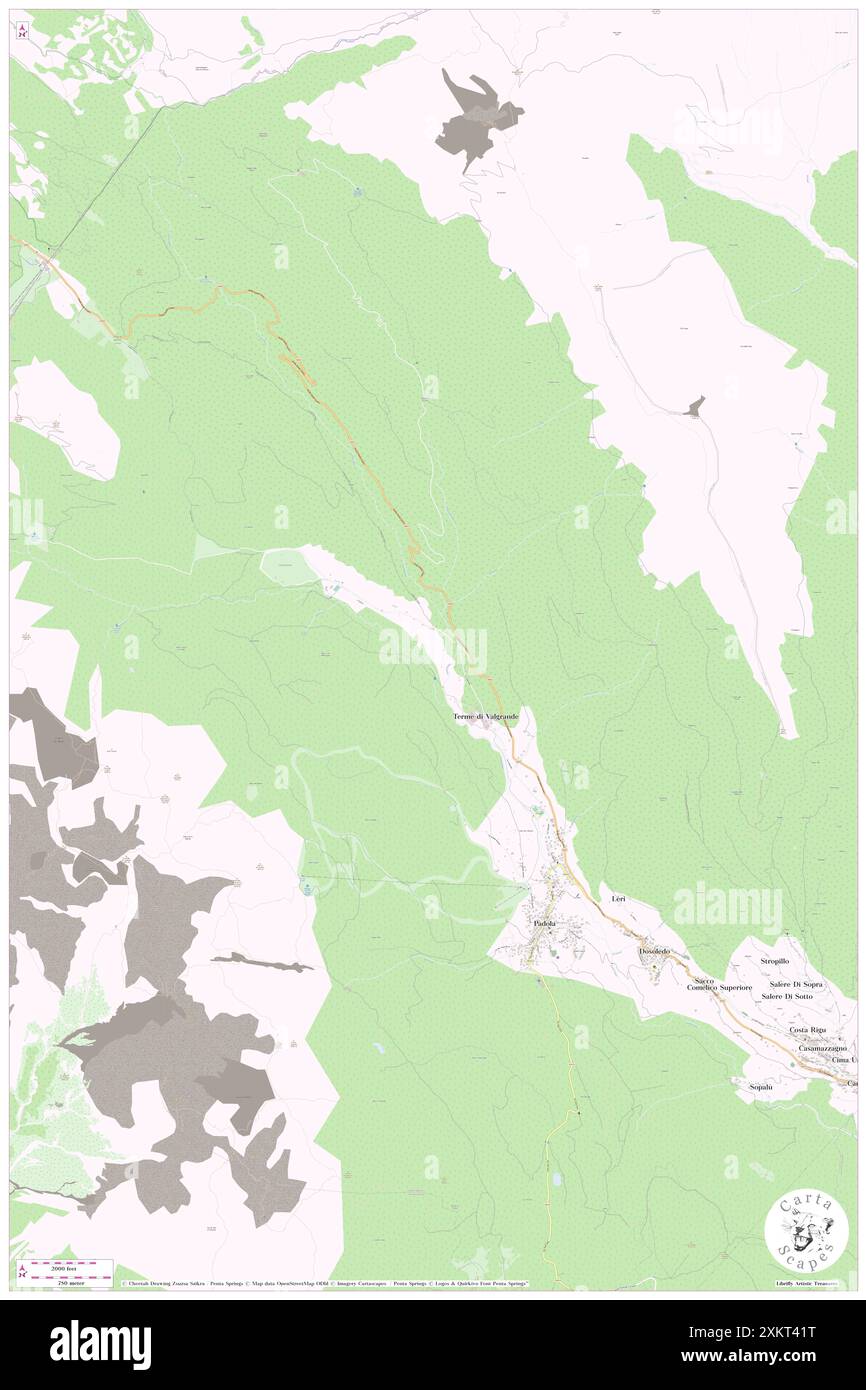 Padola, IT, Italien, Veneto, N 46 37' 27'', N 12 27' 57'', Karte, Cartascapes Map, veröffentlicht 2024. Erkunden Sie Cartascapes, eine Karte, die die vielfältigen Landschaften, Kulturen und Ökosysteme der Erde enthüllt. Reisen Sie durch Zeit und Raum und entdecken Sie die Verflechtungen der Vergangenheit, Gegenwart und Zukunft unseres Planeten. Stockfoto