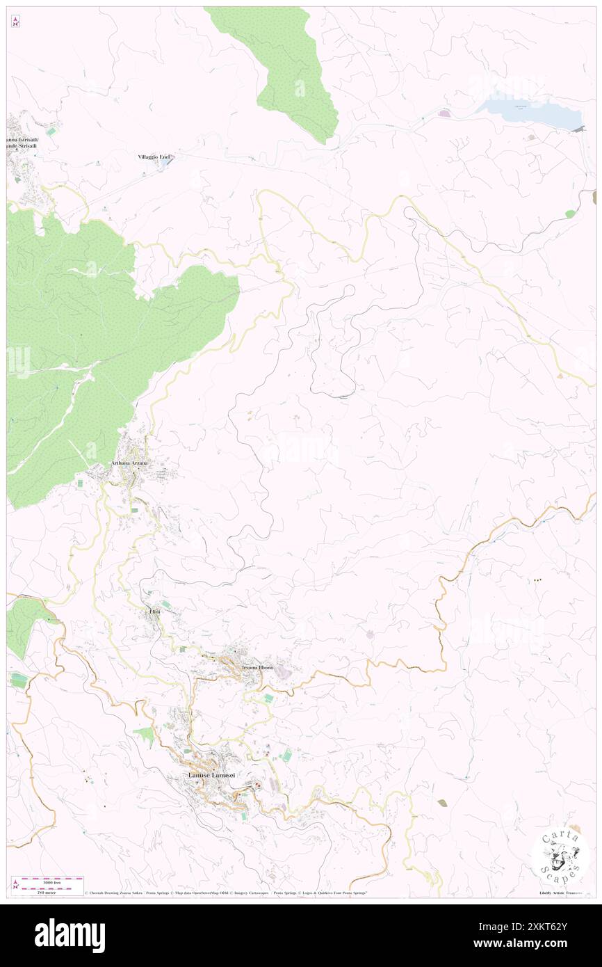 Fonte su Carrargiu, IT, Italien, Sardinien, N 39 55' 14'', N 9 33' 23'', Karte, Cartascapes Map, veröffentlicht 2024. Erkunden Sie Cartascapes, eine Karte, die die vielfältigen Landschaften, Kulturen und Ökosysteme der Erde enthüllt. Reisen Sie durch Zeit und Raum und entdecken Sie die Verflechtungen der Vergangenheit, Gegenwart und Zukunft unseres Planeten. Stockfoto