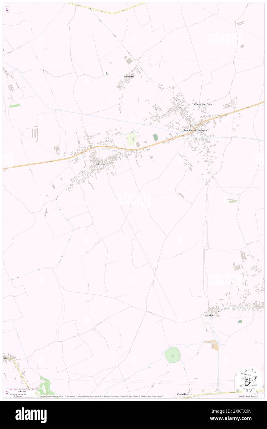 San Vito di Fagagna, Udine, IT, Italien, Friaul-Julisch Venetien, n 46 5' 27'', N 13 3' 56'', Karte, Cartascapes Map, veröffentlicht 2024. Erkunden Sie Cartascapes, eine Karte, die die vielfältigen Landschaften, Kulturen und Ökosysteme der Erde enthüllt. Reisen Sie durch Zeit und Raum und entdecken Sie die Verflechtungen der Vergangenheit, Gegenwart und Zukunft unseres Planeten. Stockfoto