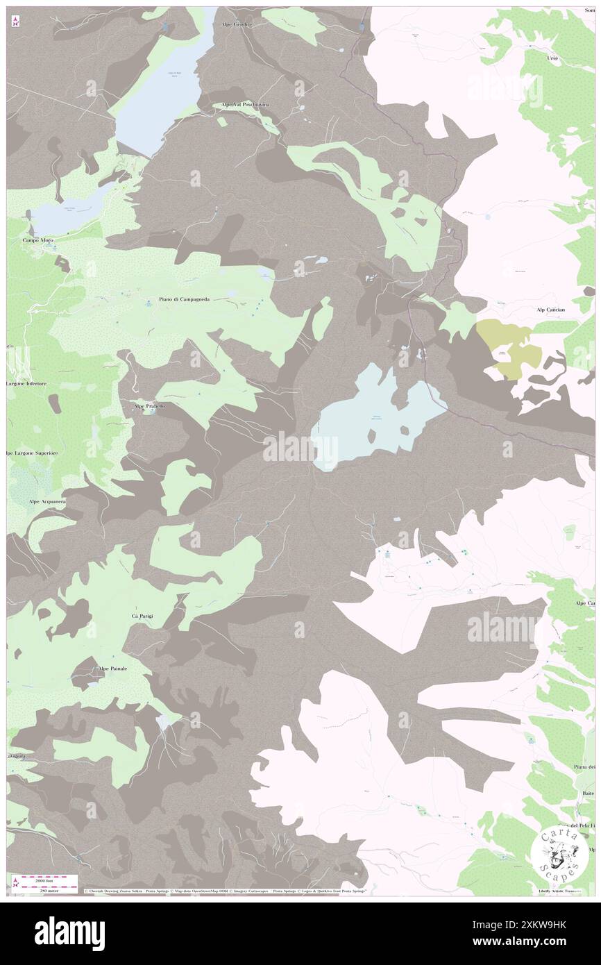 Pizzo Scalino, , IT, Italien, Lombardei, n 46 16' 43''', N 9 58' 24'', Karte, Cartascapes Map, veröffentlicht 2024. Erkunden Sie Cartascapes, eine Karte, die die vielfältigen Landschaften, Kulturen und Ökosysteme der Erde enthüllt. Reisen Sie durch Zeit und Raum und entdecken Sie die Verflechtungen der Vergangenheit, Gegenwart und Zukunft unseres Planeten. Stockfoto