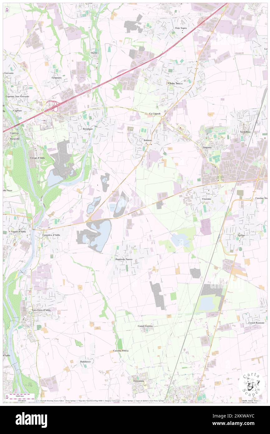 General Electric Plastics Structured Products Italia, Provincia di Bergamo, IT, Italien, Lombardei, n 45 35' 3'', N 9 34' 25'', Karte, Cartascapes Map, veröffentlicht 2024. Erkunden Sie Cartascapes, eine Karte, die die vielfältigen Landschaften, Kulturen und Ökosysteme der Erde enthüllt. Reisen Sie durch Zeit und Raum und entdecken Sie die Verflechtungen der Vergangenheit, Gegenwart und Zukunft unseres Planeten. Stockfoto