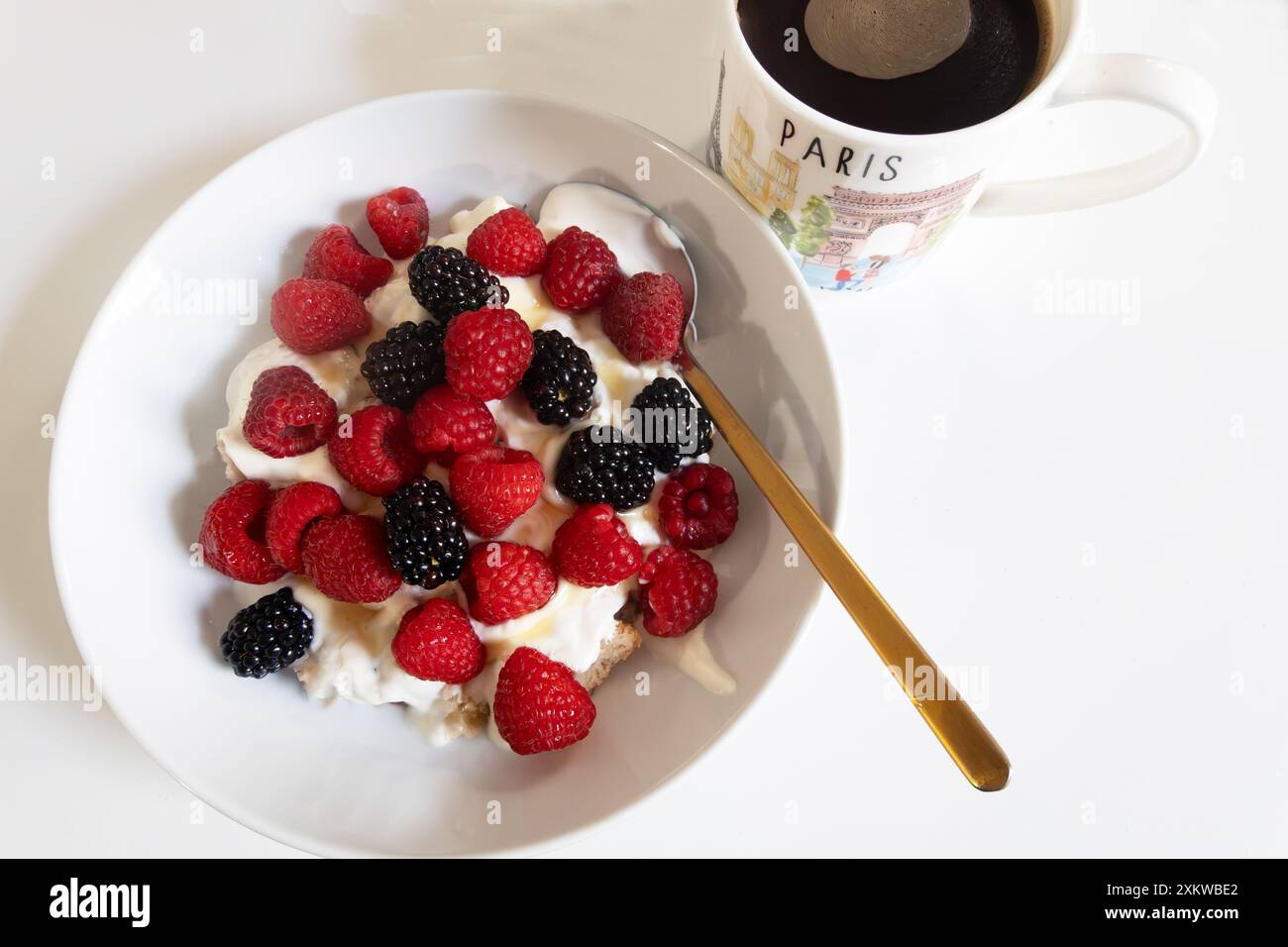 2024 Paris Olympisches Frühstück Stockfoto