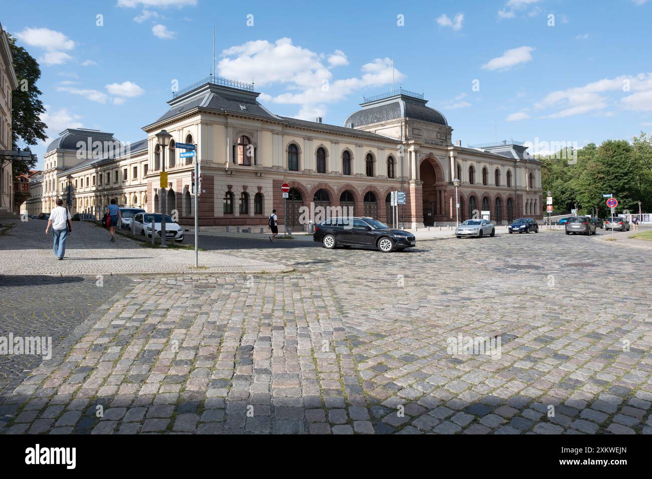 Hauptstaatsarchiv Weimar. Historisches Landesarchiv im Zentrum von Weimar in Deutschland Stockfoto