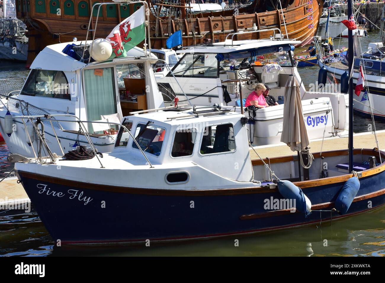 Bristol Harbor Festival Flotilla. Bristol, Großbritannien. Juli 2024. Stockfoto
