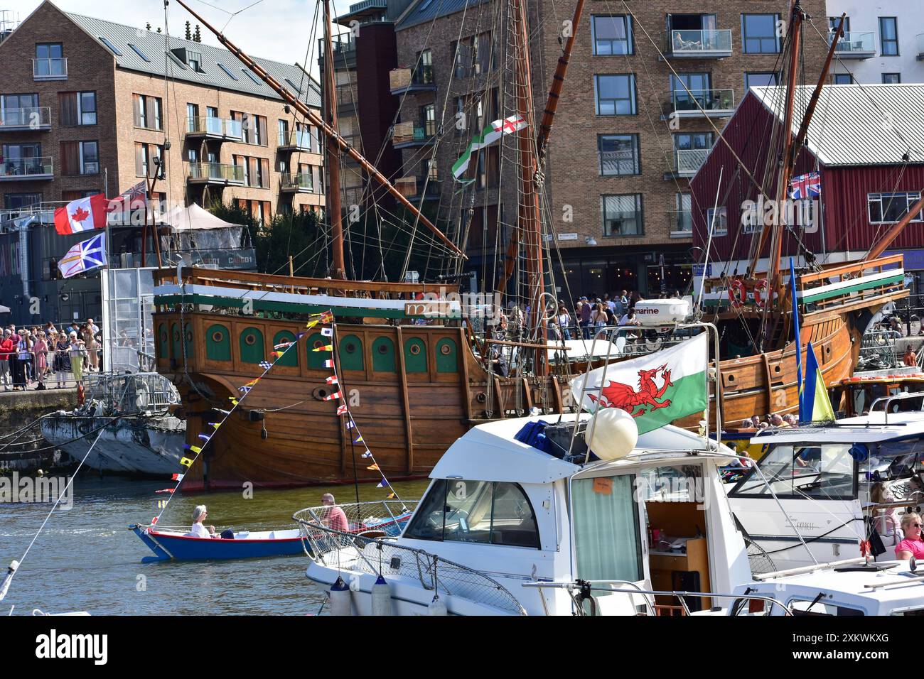 Bristol Harbor Festival Flotilla. Bristol, Großbritannien. Juli 2024. Stockfoto
