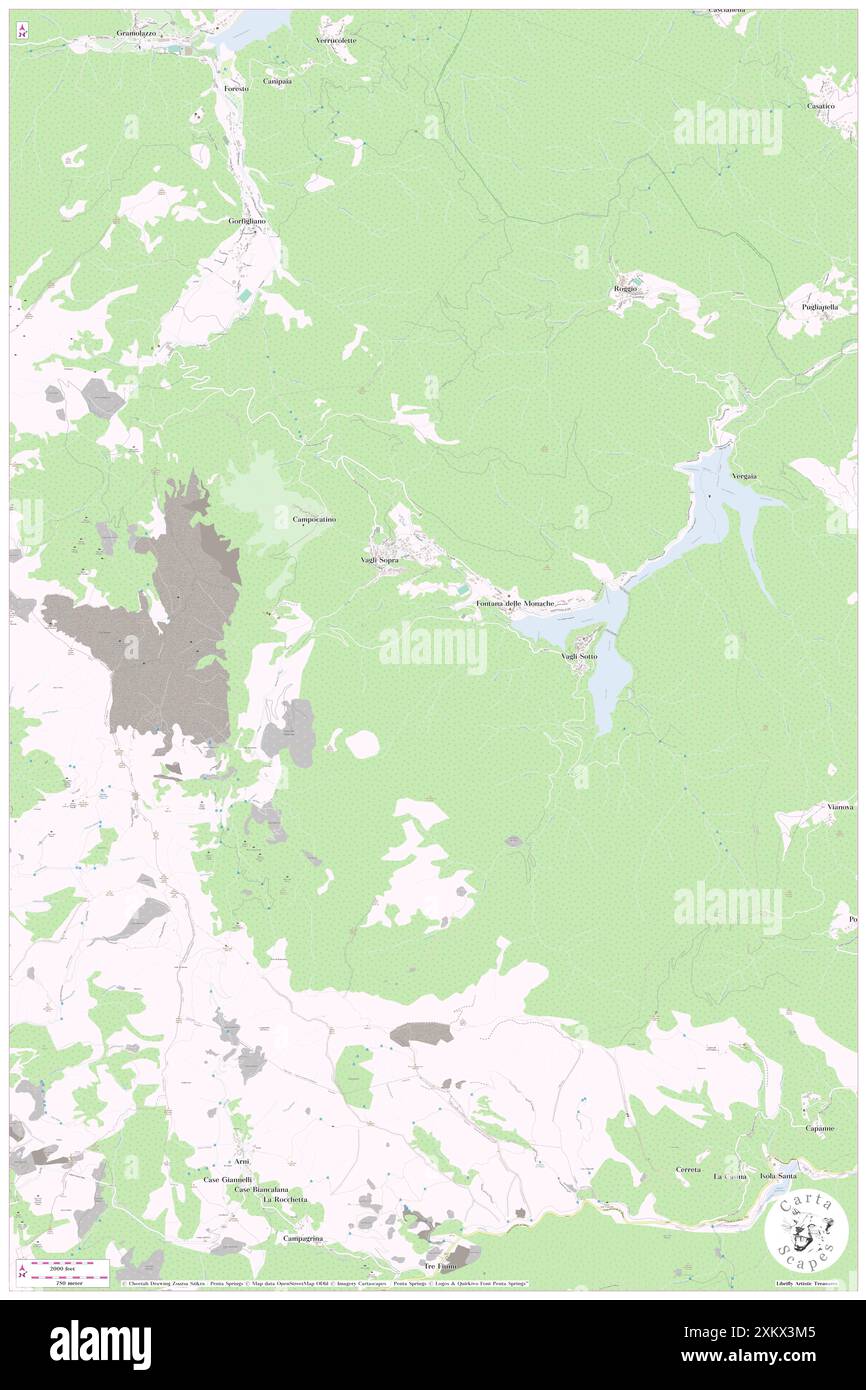 Vagli Sotto, Provincia di Lucca, IT, Italien, Toskana, n 44 6' 33'', N 10 17' 19'', Karte, Cartascapes Map, veröffentlicht 2024. Erkunden Sie Cartascapes, eine Karte, die die vielfältigen Landschaften, Kulturen und Ökosysteme der Erde enthüllt. Reisen Sie durch Zeit und Raum und entdecken Sie die Verflechtungen der Vergangenheit, Gegenwart und Zukunft unseres Planeten. Stockfoto