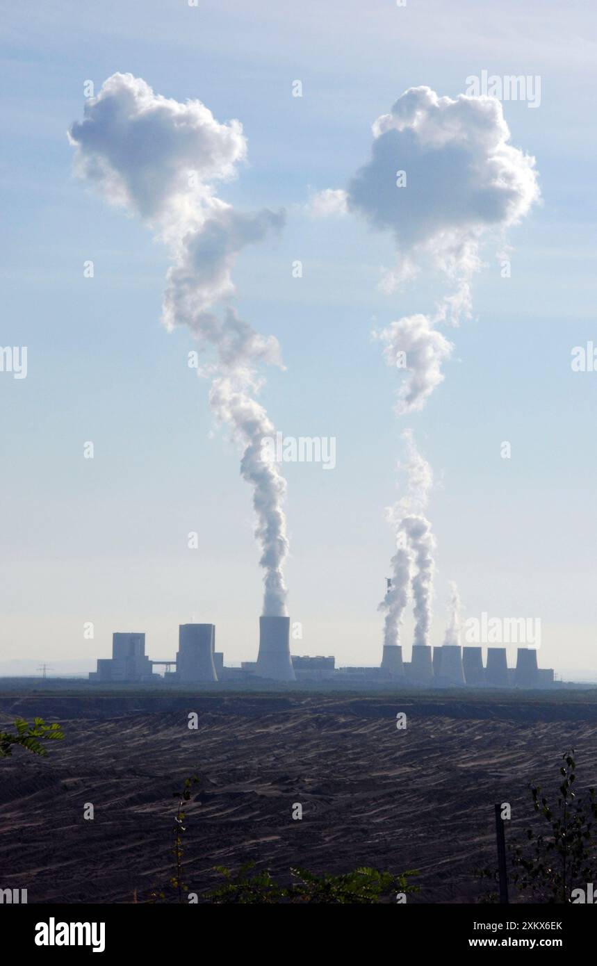 Vattenfall Europe Braunkohle (Braunkohle) Stockfoto