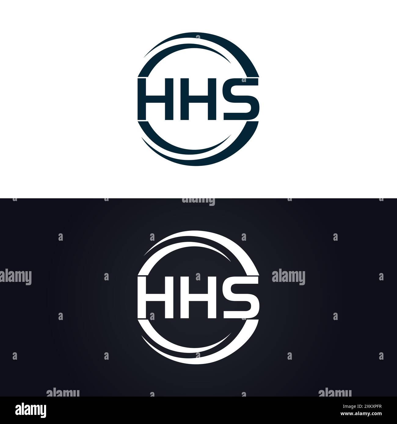 HHS-Logo. H H S DESIGN. Weißer HHS-Buchstabe. HHS, H H S Letter Logo-Design. H H S Letter Logodesign in GOLD, GOLDENES LOGO, DREI, Stil. Letter-Logo-Set Stock Vektor