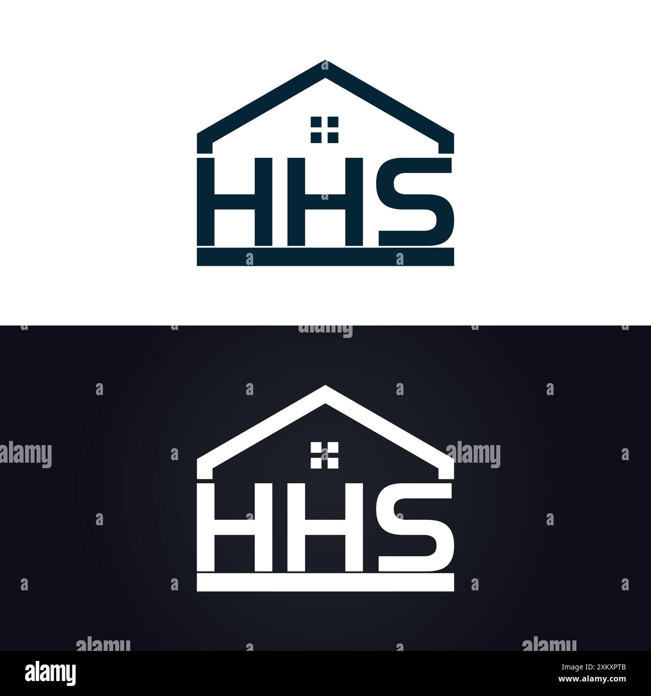 HHS-Logo. H H S DESIGN. Weißer HHS-Buchstabe. HHS, H H S Letter Logo-Design. H H S Letter Logodesign in GOLD, GOLDENES LOGO, DREI, Stil. Letter-Logo-Set Stock Vektor