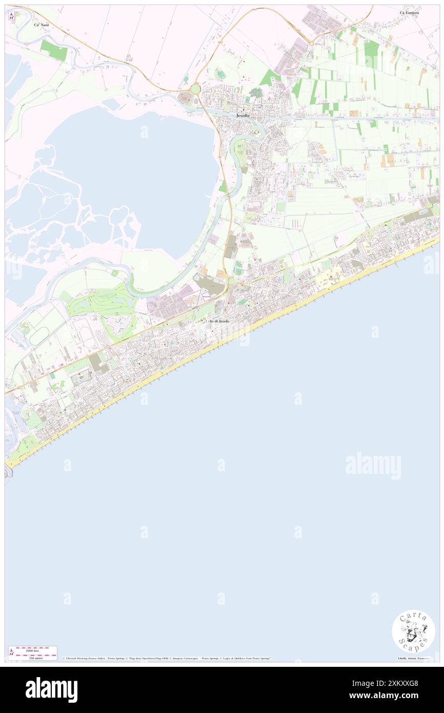 Terramare, Provincia di Venezia, IT, Italien, Veneto, n 45 30' 4'', N 12 38' 0'', Karte, Cartascapes Map, veröffentlicht 2024. Erkunden Sie Cartascapes, eine Karte, die die vielfältigen Landschaften, Kulturen und Ökosysteme der Erde enthüllt. Reisen Sie durch Zeit und Raum und entdecken Sie die Verflechtungen der Vergangenheit, Gegenwart und Zukunft unseres Planeten. Stockfoto