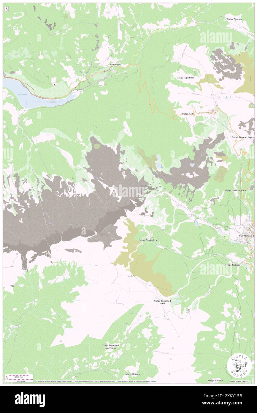 Colbricon, , IT, Italien, Venetien, n 46 16' 26'', N 11 45' 12'', Karte, Cartascapes Map, veröffentlicht 2024. Erkunden Sie Cartascapes, eine Karte, die die vielfältigen Landschaften, Kulturen und Ökosysteme der Erde enthüllt. Reisen Sie durch Zeit und Raum und entdecken Sie die Verflechtungen der Vergangenheit, Gegenwart und Zukunft unseres Planeten. Stockfoto