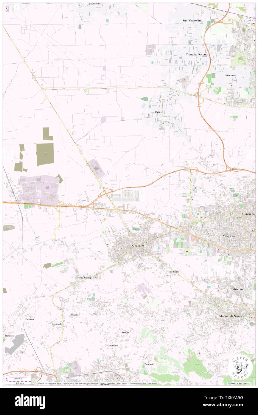 Centro Commerciale Auchan Giugliano, Neapel, IT, Italien, Kampanien, n 40 56' 3'', N 14 9' 0'', Karte, Cartascapes Map, veröffentlicht 2024. Erkunden Sie Cartascapes, eine Karte, die die vielfältigen Landschaften, Kulturen und Ökosysteme der Erde enthüllt. Reisen Sie durch Zeit und Raum und entdecken Sie die Verflechtungen der Vergangenheit, Gegenwart und Zukunft unseres Planeten. Stockfoto