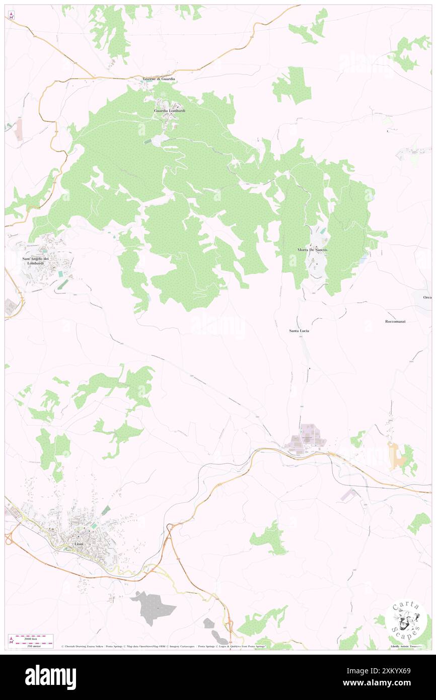 San Vito, Provincia di Avellino, IT, Italien, Kampanien, n 40 54' 54'', N 15 13' 14'', Karte, Cartascapes Map, veröffentlicht 2024. Erkunden Sie Cartascapes, eine Karte, die die vielfältigen Landschaften, Kulturen und Ökosysteme der Erde enthüllt. Reisen Sie durch Zeit und Raum und entdecken Sie die Verflechtungen der Vergangenheit, Gegenwart und Zukunft unseres Planeten. Stockfoto