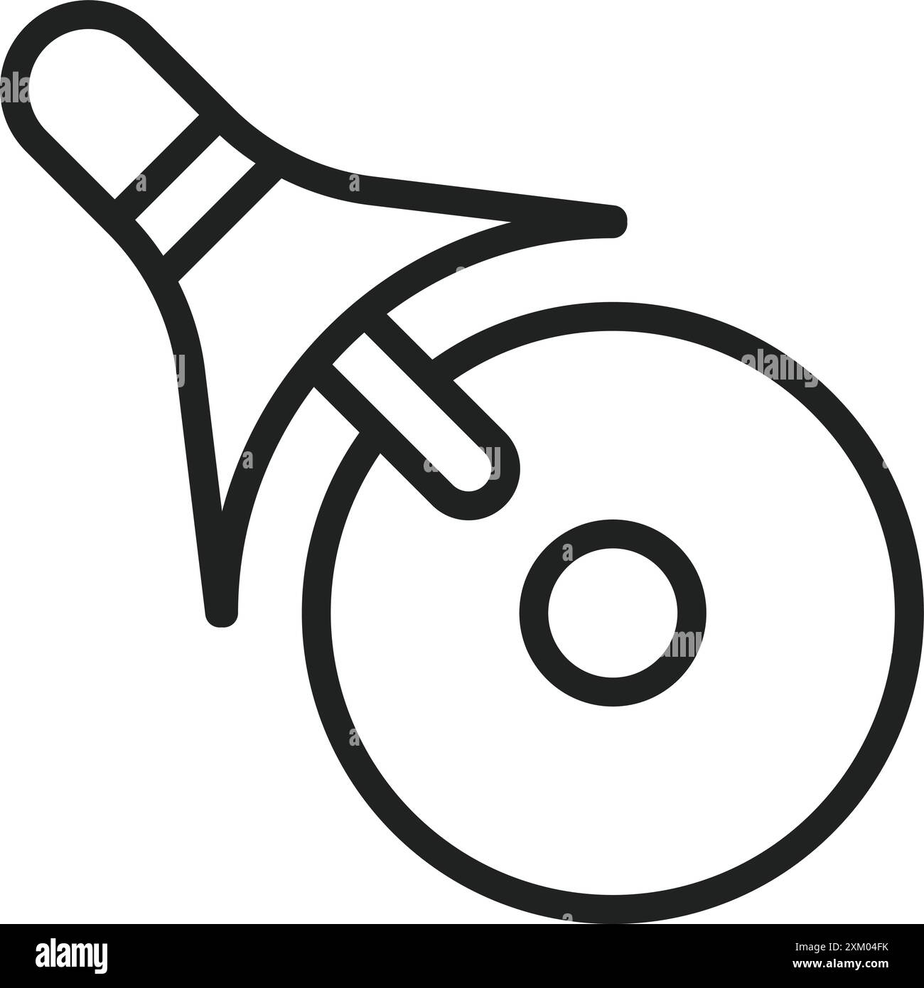 Pizzamesser-Symbol Vektorbild. Stock Vektor