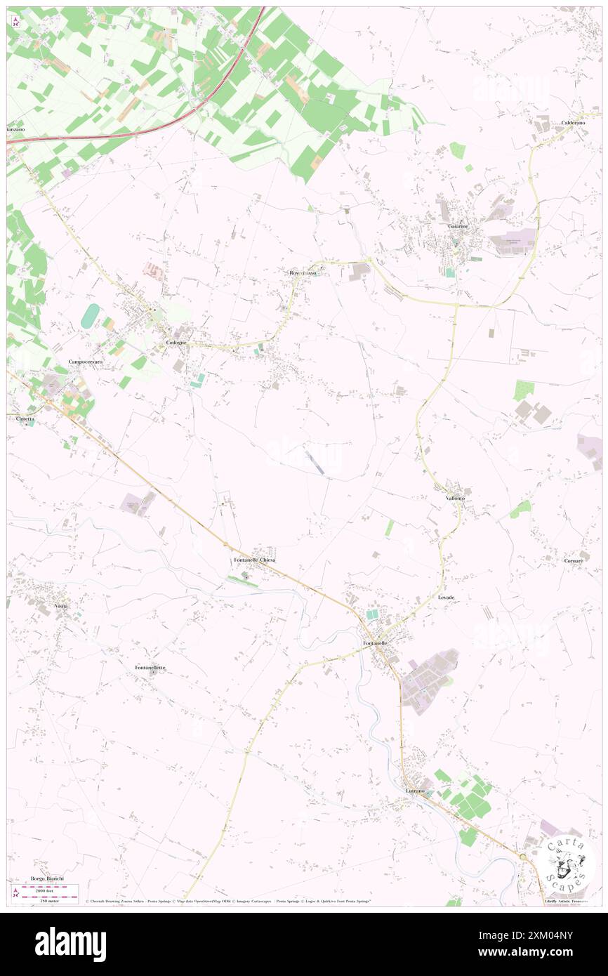 Codolo, , IT, Italien, Venetien, n 45 51' 11'', N 12 27' 20'', Karte, Cartascapes Map, veröffentlicht 2024. Erkunden Sie Cartascapes, eine Karte, die die vielfältigen Landschaften, Kulturen und Ökosysteme der Erde enthüllt. Reisen Sie durch Zeit und Raum und entdecken Sie die Verflechtungen der Vergangenheit, Gegenwart und Zukunft unseres Planeten. Stockfoto