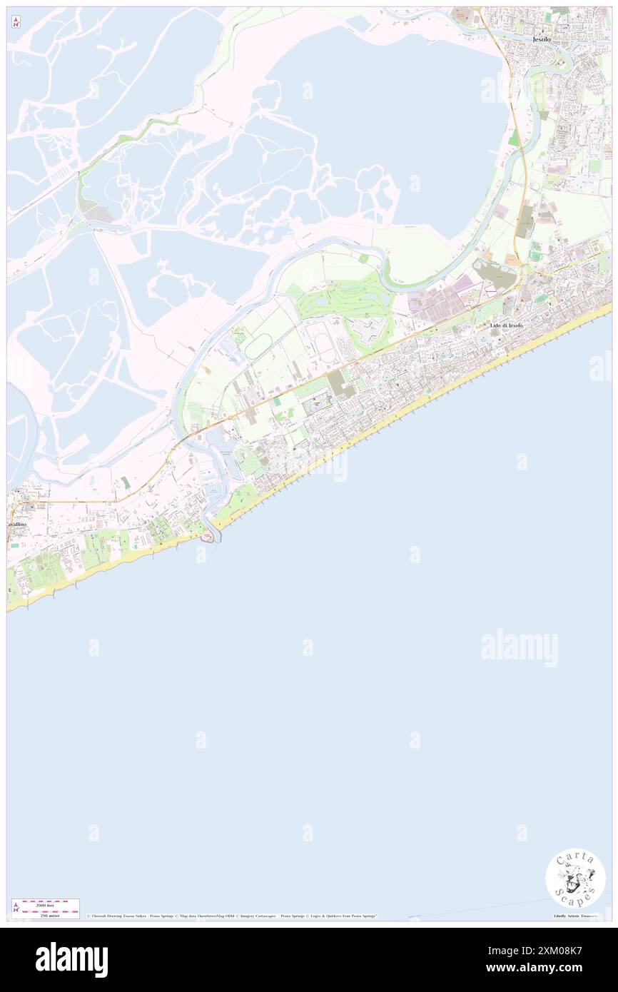 Astor Hotel, Provincia di Venezia, IT, Italien, Veneto, n 45 29' 13''', N 12 35' 58''', Karte, Cartascapes Map 2024 veröffentlicht. Erkunden Sie Cartascapes, eine Karte, die die vielfältigen Landschaften, Kulturen und Ökosysteme der Erde enthüllt. Reisen Sie durch Zeit und Raum und entdecken Sie die Verflechtungen der Vergangenheit, Gegenwart und Zukunft unseres Planeten. Stockfoto