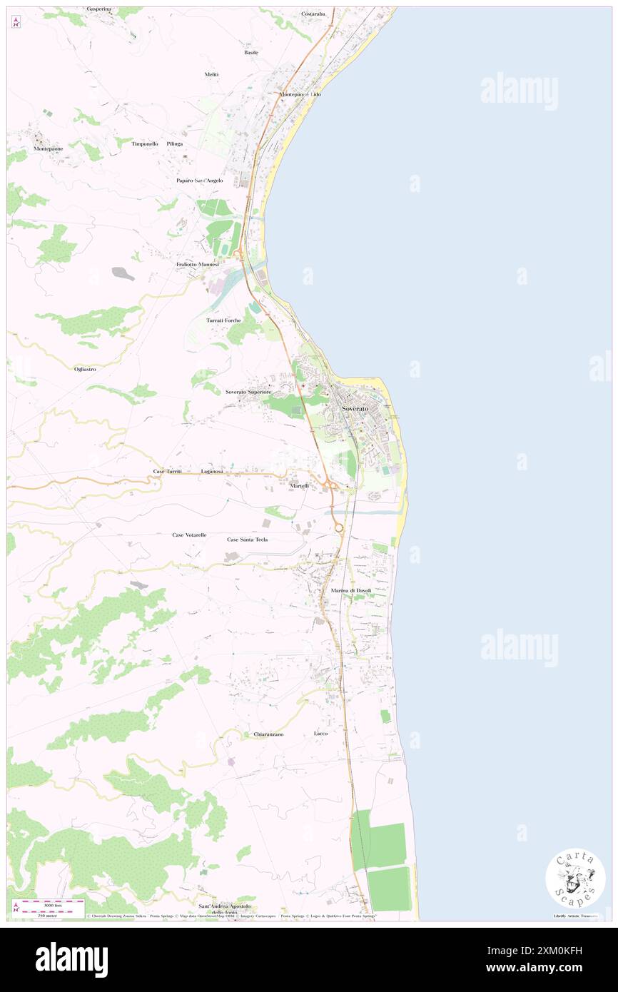 Der Nationalpark Aspromonte, IT, Italien, Kalabrien, n 38 40' 49''', N 16 32' 32''', Karte, Cartascapes Map, veröffentlicht 2024. Erkunden Sie Cartascapes, eine Karte, die die vielfältigen Landschaften, Kulturen und Ökosysteme der Erde enthüllt. Reisen Sie durch Zeit und Raum und entdecken Sie die Verflechtungen der Vergangenheit, Gegenwart und Zukunft unseres Planeten. Stockfoto