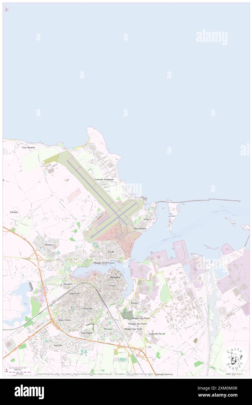 Convento del Casale, Provincia di Brindisi, IT, Italien, Apulien, n 40 40' 0'', N 17 56' 59'', Karte, Cartascapes Map, veröffentlicht 2024. Erkunden Sie Cartascapes, eine Karte, die die vielfältigen Landschaften, Kulturen und Ökosysteme der Erde enthüllt. Reisen Sie durch Zeit und Raum und entdecken Sie die Verflechtungen der Vergangenheit, Gegenwart und Zukunft unseres Planeten. Stockfoto