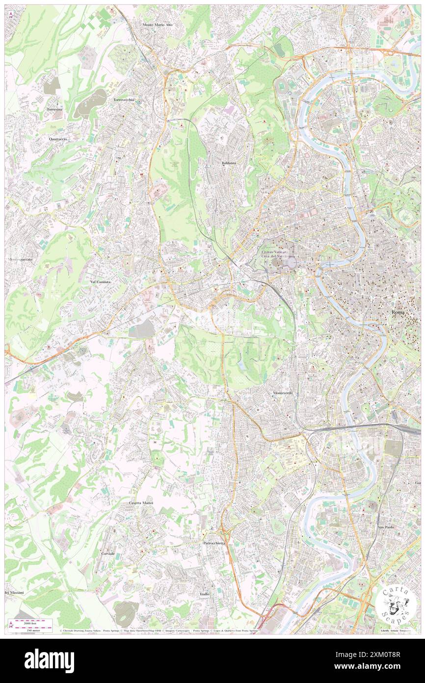 NH Villa Carpegna, Città metropolitana di Roma Capitale, IT, Italien, Latium, N 41 53' 31''', N 12 26' 17'', Karte, Cartascapes Map, veröffentlicht 2024. Erkunden Sie Cartascapes, eine Karte, die die vielfältigen Landschaften, Kulturen und Ökosysteme der Erde enthüllt. Reisen Sie durch Zeit und Raum und entdecken Sie die Verflechtungen der Vergangenheit, Gegenwart und Zukunft unseres Planeten. Stockfoto