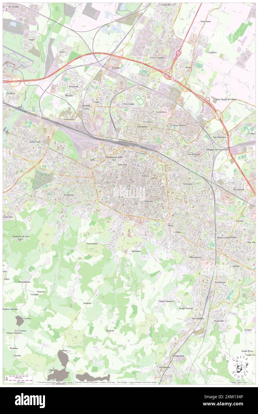 Casa di Lucio Dalla, Bologna, IT, Italien, Emilia-Romagna, n 44 29' 32''', N 11 20' 30''', Karte, Cartascapes Map 2024 veröffentlicht. Erkunden Sie Cartascapes, eine Karte, die die vielfältigen Landschaften, Kulturen und Ökosysteme der Erde enthüllt. Reisen Sie durch Zeit und Raum und entdecken Sie die Verflechtungen der Vergangenheit, Gegenwart und Zukunft unseres Planeten. Stockfoto