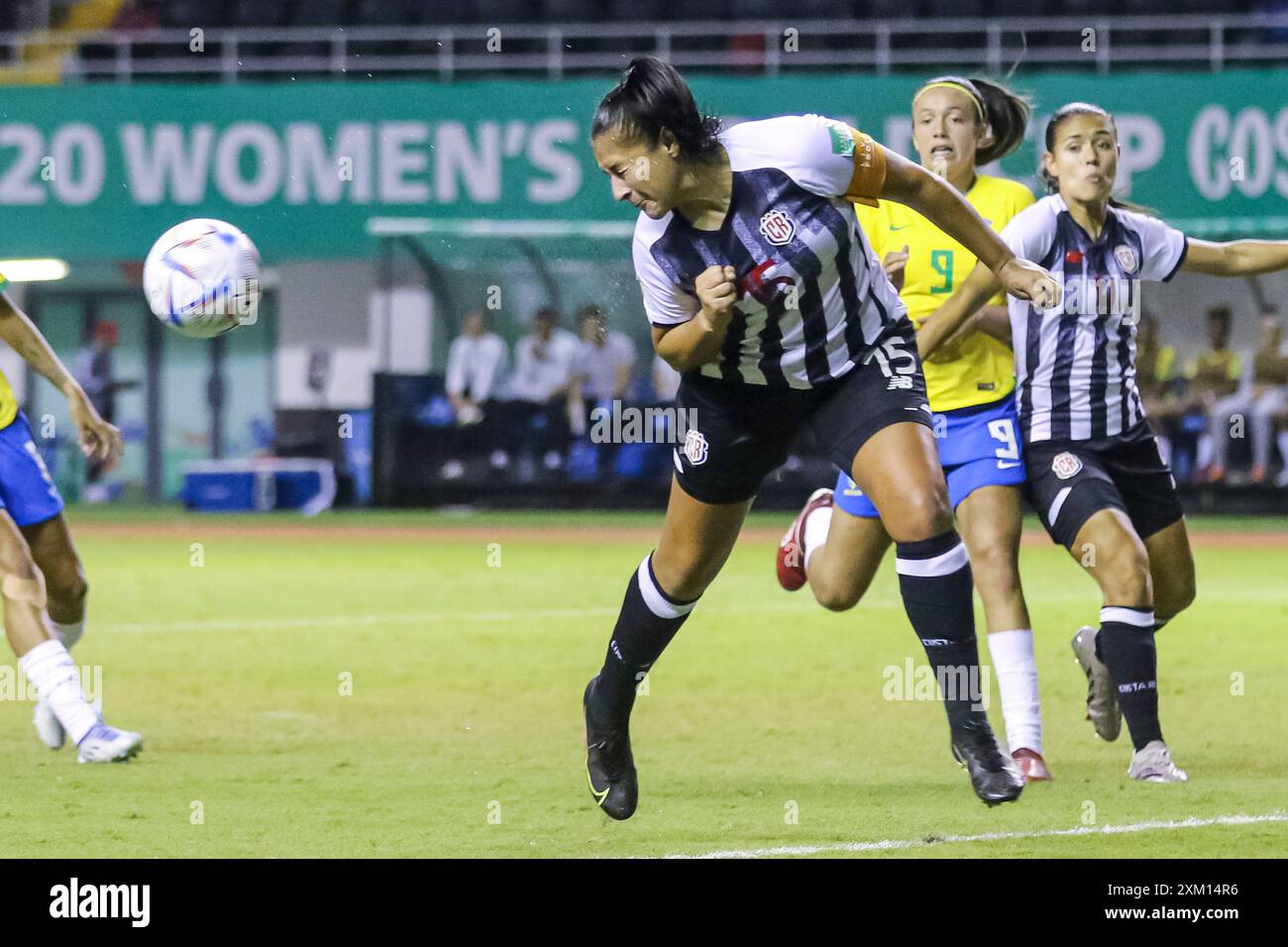 Celeste Jimenez aus Costa Rica beim Spiel Costa Rica gegen Brasilien am 16. August 2022. (Foto: Martín Fonseca Stockfoto