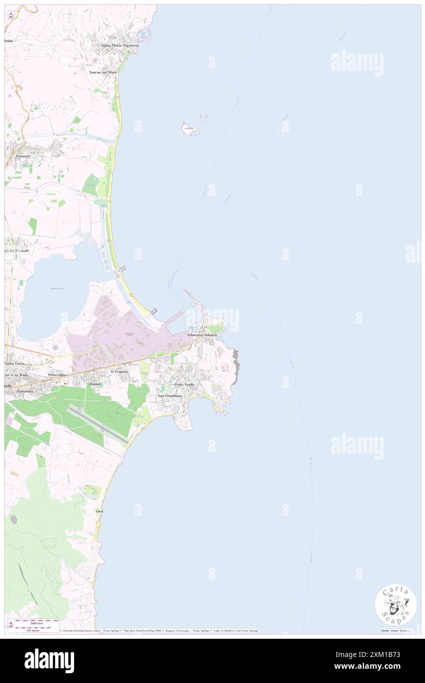 Spiaggia delle Rocce Rosse, Provincia di Nuoro, IT, Italien, Sardinien, n 39 56' 20'', N 9 42' 34'', Karte, Cartascapes Map, veröffentlicht 2024. Erkunden Sie Cartascapes, eine Karte, die die vielfältigen Landschaften, Kulturen und Ökosysteme der Erde enthüllt. Reisen Sie durch Zeit und Raum und entdecken Sie die Verflechtungen der Vergangenheit, Gegenwart und Zukunft unseres Planeten. Stockfoto