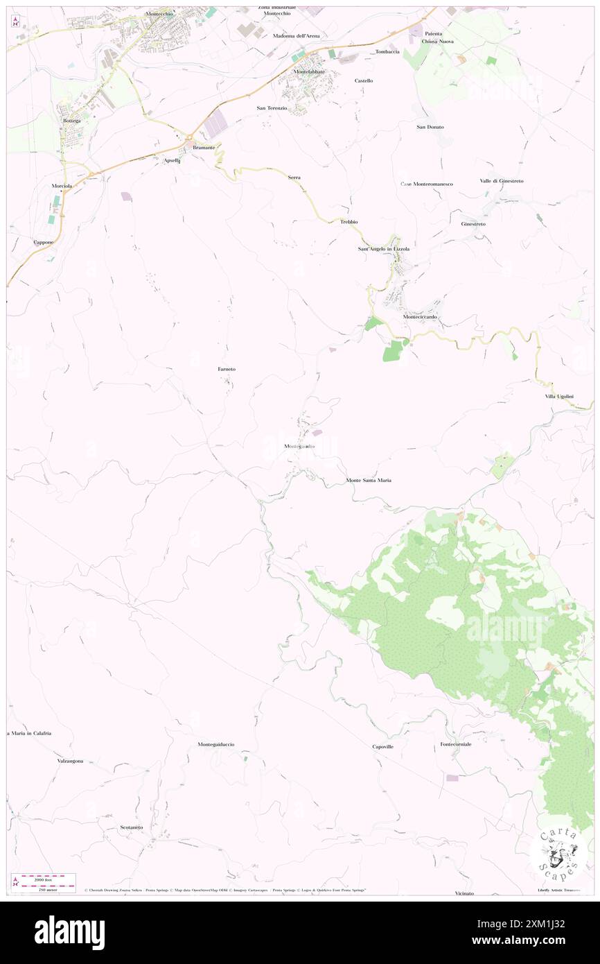 Montegaudio, Provincia di Pesaro e Urbino, IT, Italien, die Marken, N 43 48' 7''', N 12 47' 11''', Karte, Cartascapes Map, veröffentlicht 2024. Erkunden Sie Cartascapes, eine Karte, die die vielfältigen Landschaften, Kulturen und Ökosysteme der Erde enthüllt. Reisen Sie durch Zeit und Raum und entdecken Sie die Verflechtungen der Vergangenheit, Gegenwart und Zukunft unseres Planeten. Stockfoto