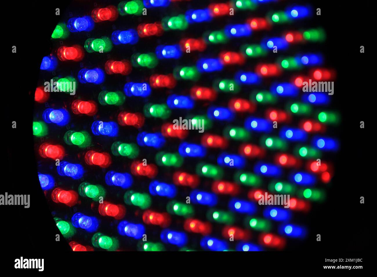 RGB-LED-Textur als sehr schöner abstrakter Hintergrund Stockfoto