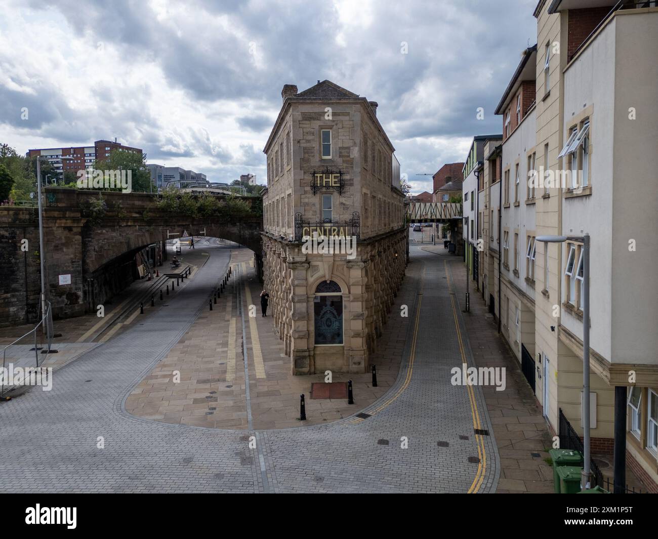 Ungewöhnliche viktorianische Architektur in Gateshead mit ungewöhnlichem New yorker Stil Stockfoto