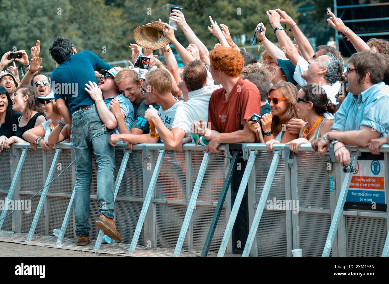 Rick Witter - Shed Seven, V2012, Hylands Park, Chelmsford, Essex, Großbritannien - 19. August 2012 Stockfoto