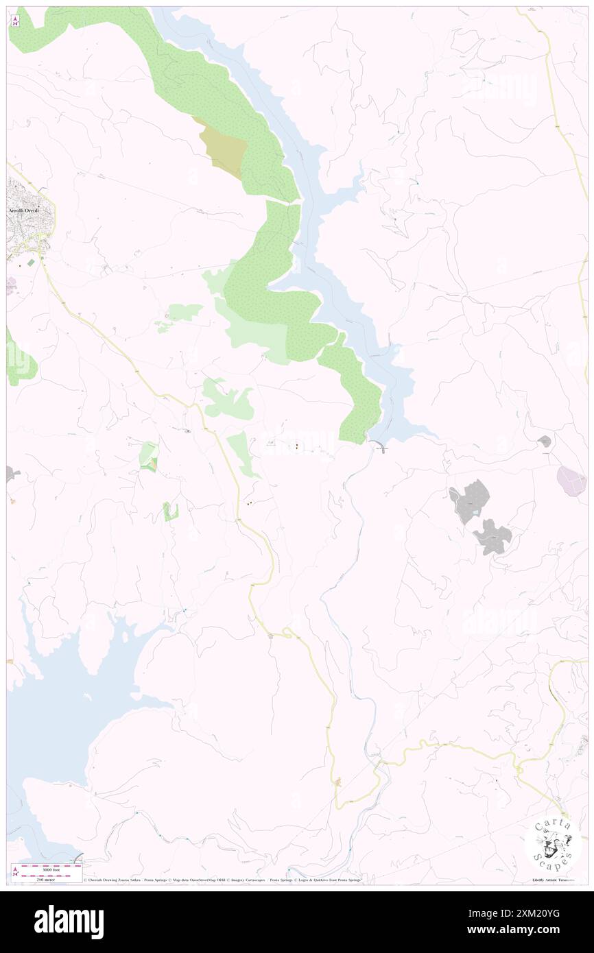 Nuraghe Arrubiu, Provincia del Sud Sardegna, IT, Italien, Sardinien, N 39 39' 43''', N 9 17' 51'', Karte, Karte, Karte von Cartascapes Map veröffentlicht im Jahr 2024. Erkunden Sie Cartascapes, eine Karte, die die vielfältigen Landschaften, Kulturen und Ökosysteme der Erde enthüllt. Reisen Sie durch Zeit und Raum und entdecken Sie die Verflechtungen der Vergangenheit, Gegenwart und Zukunft unseres Planeten. Stockfoto