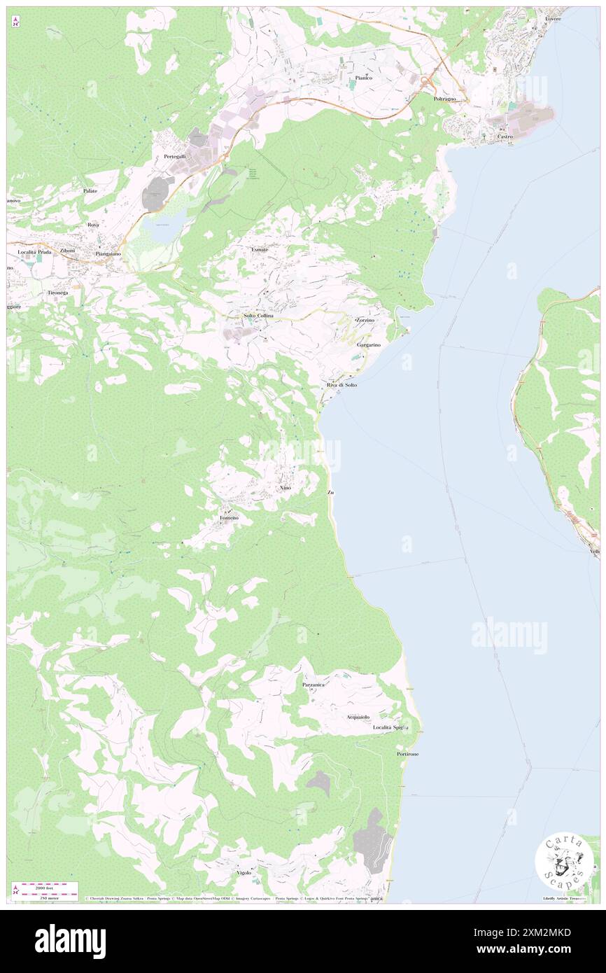 Riva di Solto, Provincia di Bergamo, IT, Italien, Lombardei, n 45 46' 27'', N 10 2' 21'', Karte, Cartascapes Map, veröffentlicht 2024. Erkunden Sie Cartascapes, eine Karte, die die vielfältigen Landschaften, Kulturen und Ökosysteme der Erde enthüllt. Reisen Sie durch Zeit und Raum und entdecken Sie die Verflechtungen der Vergangenheit, Gegenwart und Zukunft unseres Planeten. Stockfoto