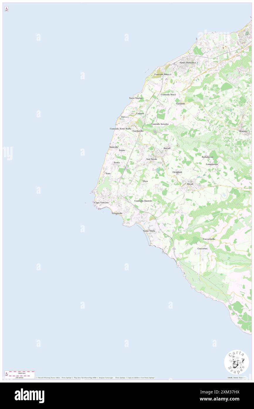 Hotel Residence Il Gattopardo, Provincia di Vibo-Valentia, IT, Italien, Kalabrien, n 38 37' 23'', N 15 50' 25'', Karte, Cartascapes Map, veröffentlicht 2024. Erkunden Sie Cartascapes, eine Karte, die die vielfältigen Landschaften, Kulturen und Ökosysteme der Erde enthüllt. Reisen Sie durch Zeit und Raum und entdecken Sie die Verflechtungen der Vergangenheit, Gegenwart und Zukunft unseres Planeten. Stockfoto