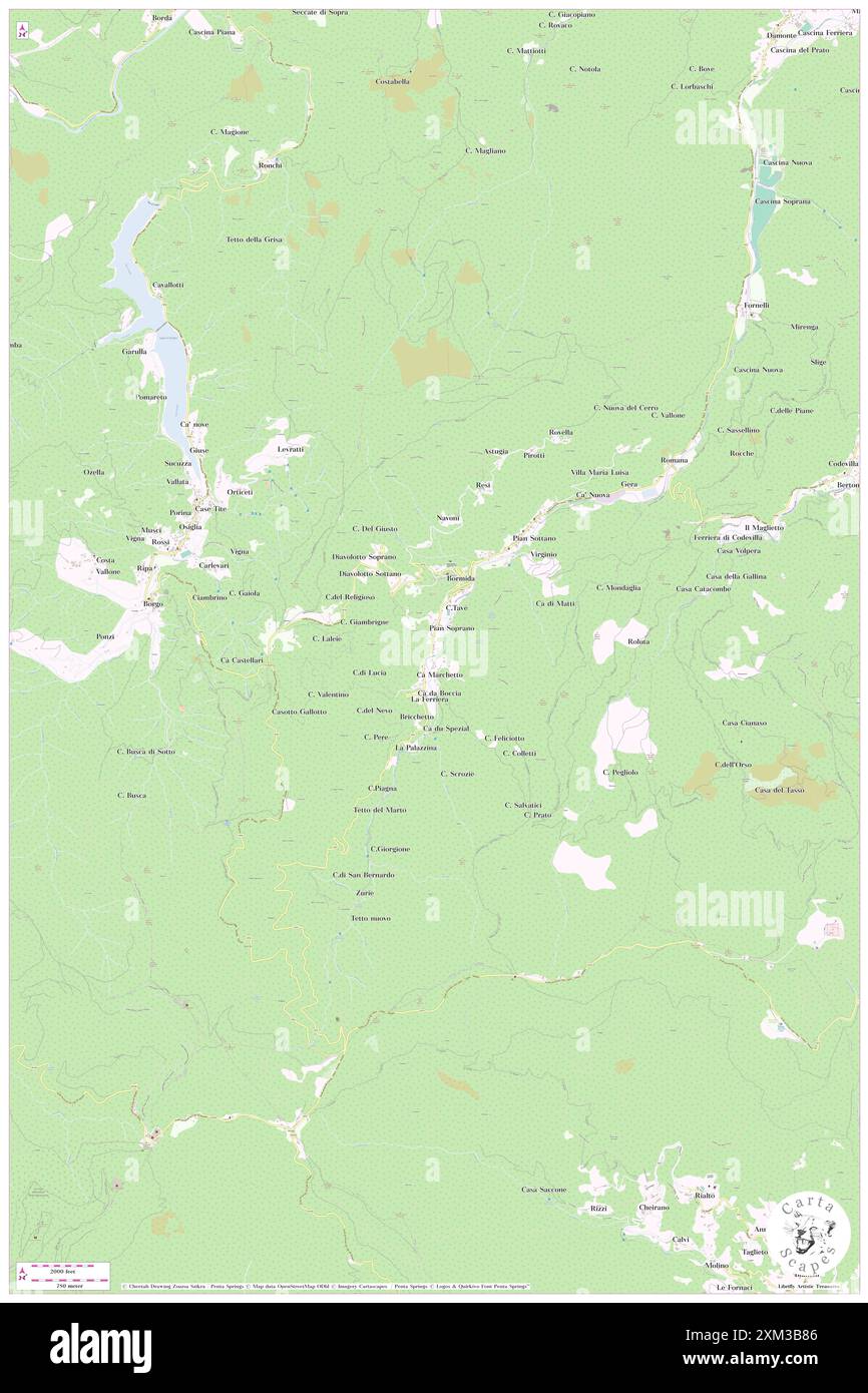 Klavier Sopran, Provincia di Savona, IT, Italien, Ligurien, n 44 16' 19'', N 8 13' 51'', Karte, Cartascapes Map, veröffentlicht 2024. Erkunden Sie Cartascapes, eine Karte, die die vielfältigen Landschaften, Kulturen und Ökosysteme der Erde enthüllt. Reisen Sie durch Zeit und Raum und entdecken Sie die Verflechtungen der Vergangenheit, Gegenwart und Zukunft unseres Planeten. Stockfoto