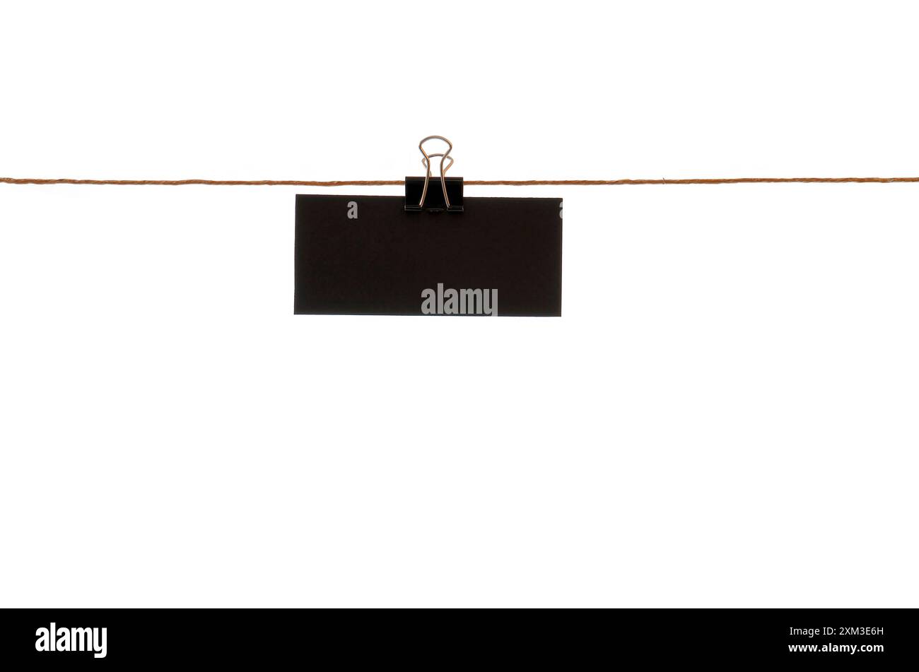 Preis tafel an wäscheleine mit Papier klemme Stockfoto