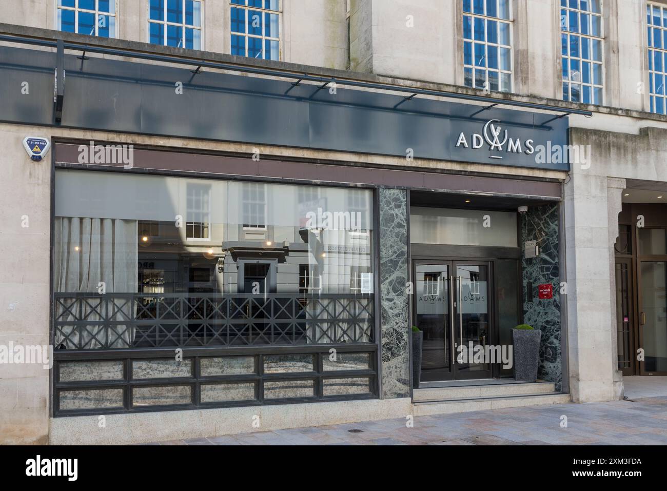 Das Adams Restaurant im Stadtzentrum von Birmingham ist mit einem michelin-Stern ausgezeichnet Stockfoto