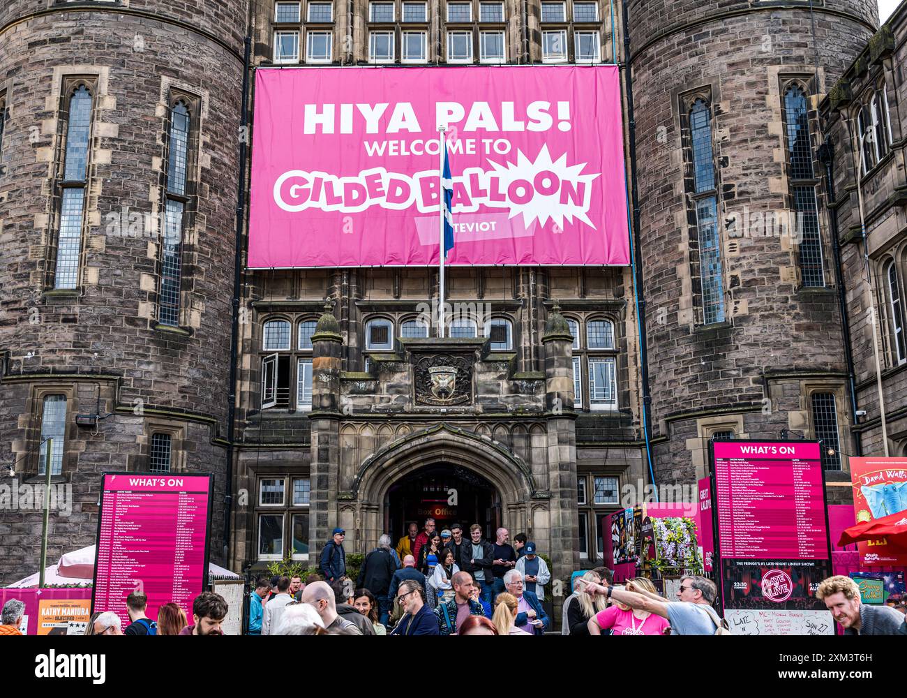 Veranstaltungsort des Goldenen Ballons während des Fringe Festivals in Edinburgh, Schottland, Großbritannien Stockfoto