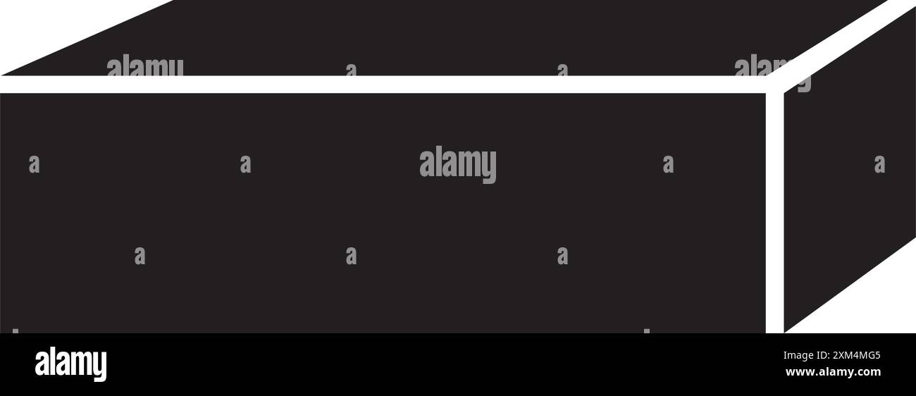 Design des Würfelsymbols für Illustrationen Stock Vektor