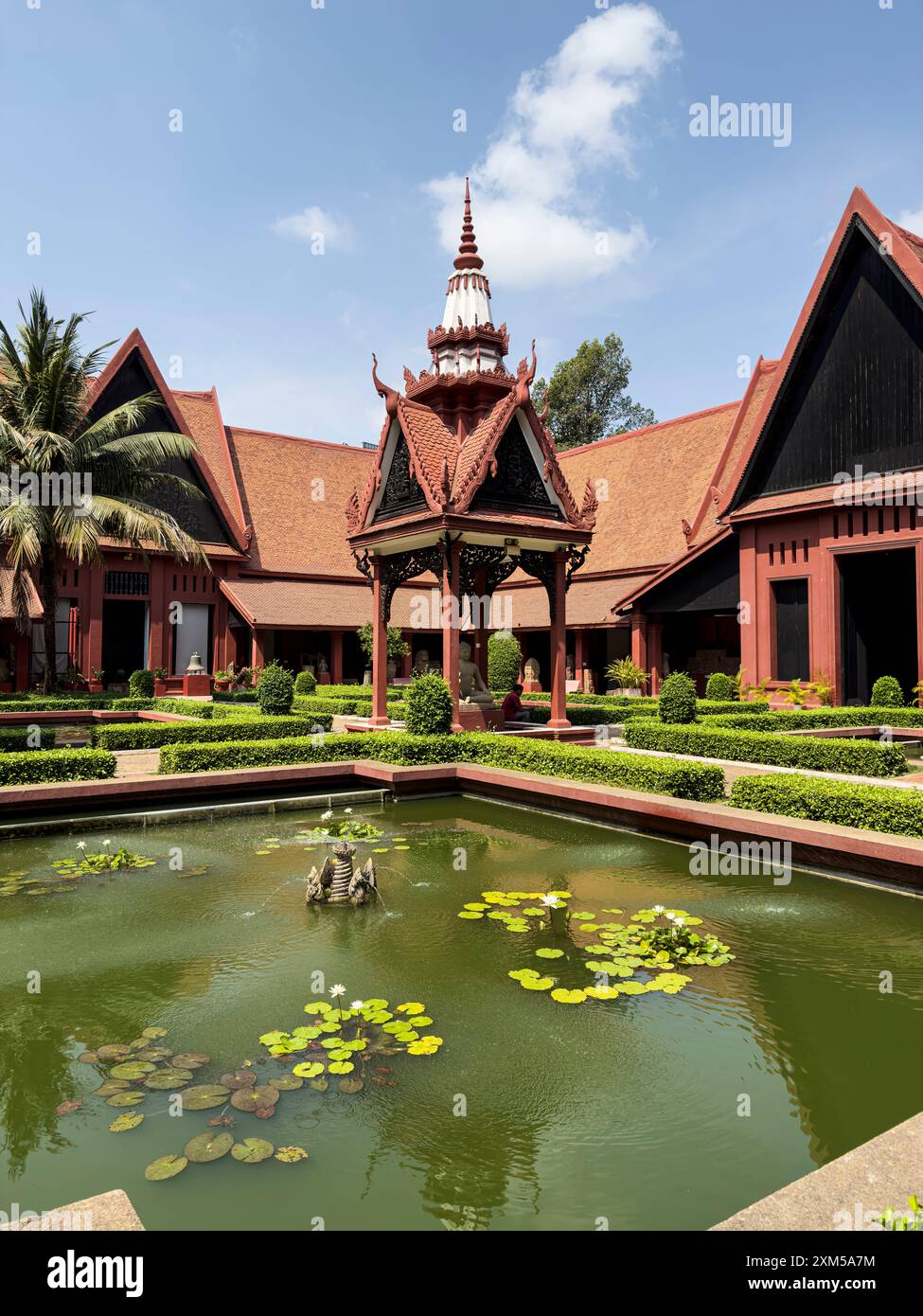 Außenansicht des Nationalmuseums von Kambodscha, Phnom Penh, Kambodscha. Stockfoto
