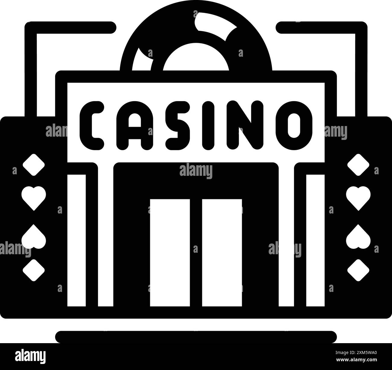 Symbol für Casino, Wettbüro Stock Vektor