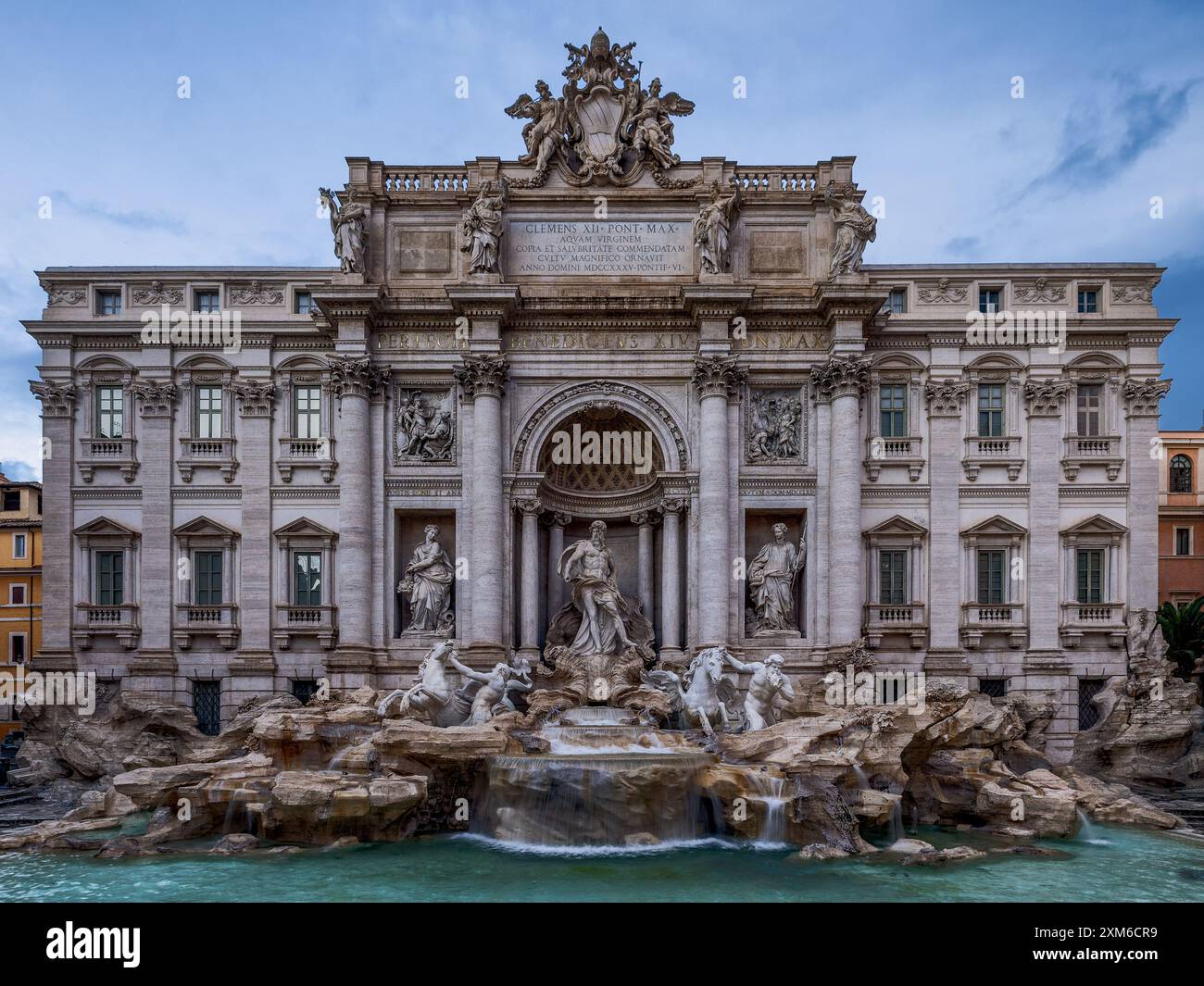 Die berühmte Fontana di Trevi Stockfoto