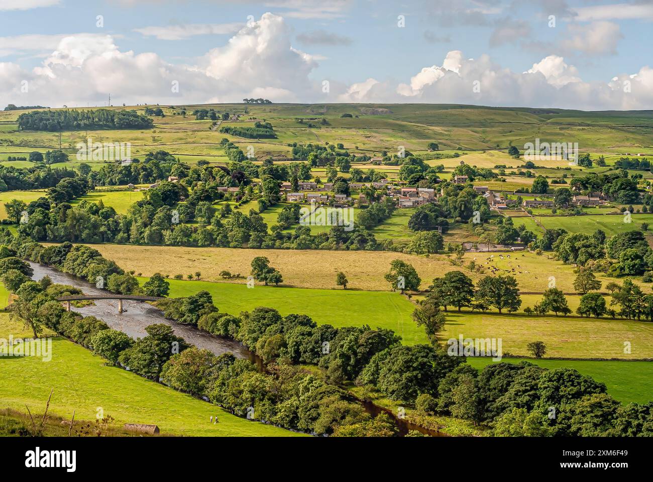 Landschaft in den North Pennines, Yorkshire, England Stockfoto